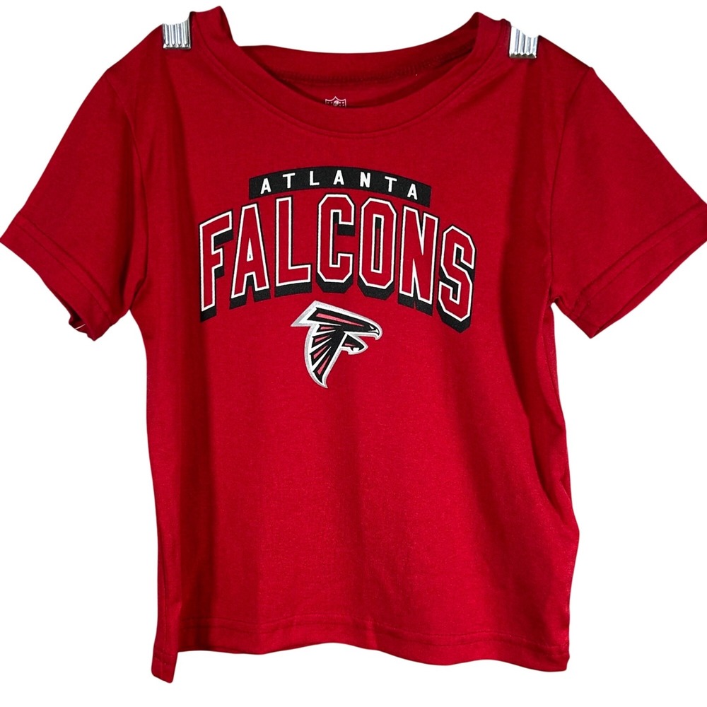 NFL Team Apparel Atlanta Falcons Toddler Size 3T Red Gray 2 Piece T-Shirt New